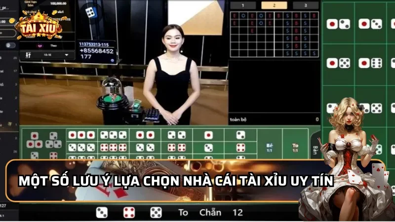 Một số lưu ý lựa chọn nhà cái tài xỉu uy tín