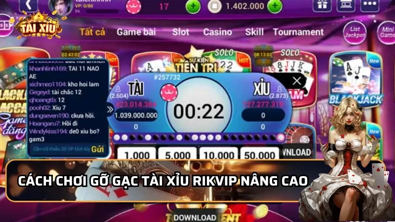 Cách chơi gỡ gạc Tài Xỉu Rikvip nâng cao