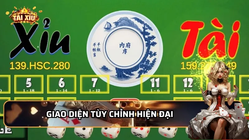 Giao diện tùy chỉnh hiện đại