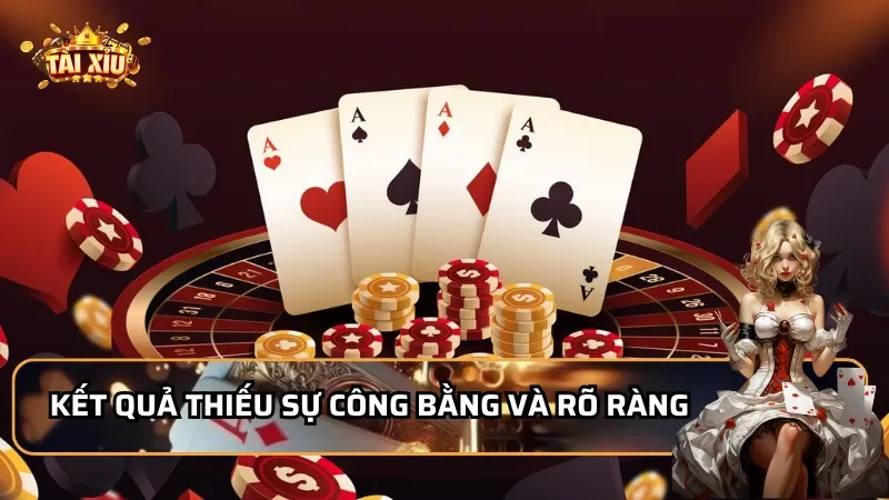 Kết quả thiếu sự công bằng và rõ ràng