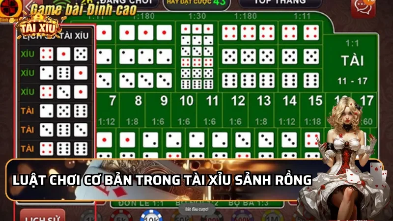 Luật chơi cơ bản trong Tài Xỉu Sảnh Rồng