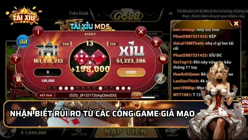 Nhận biết rủi ro từ các cổng game giả mạo