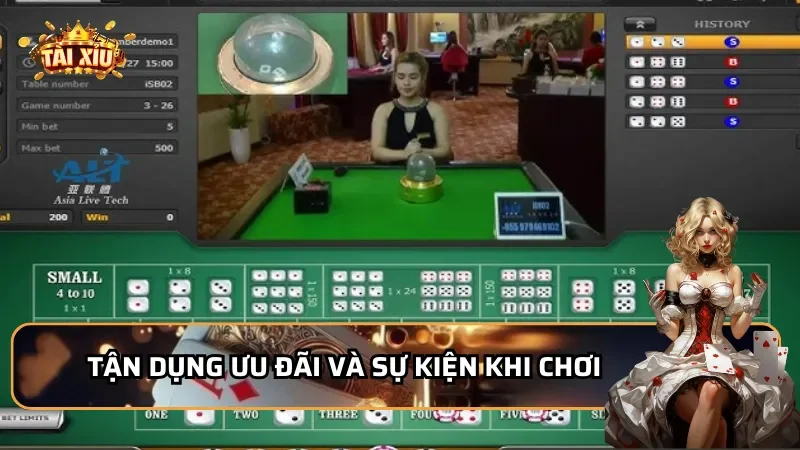 Tận dụng ưu đãi và sự kiện khi chơi