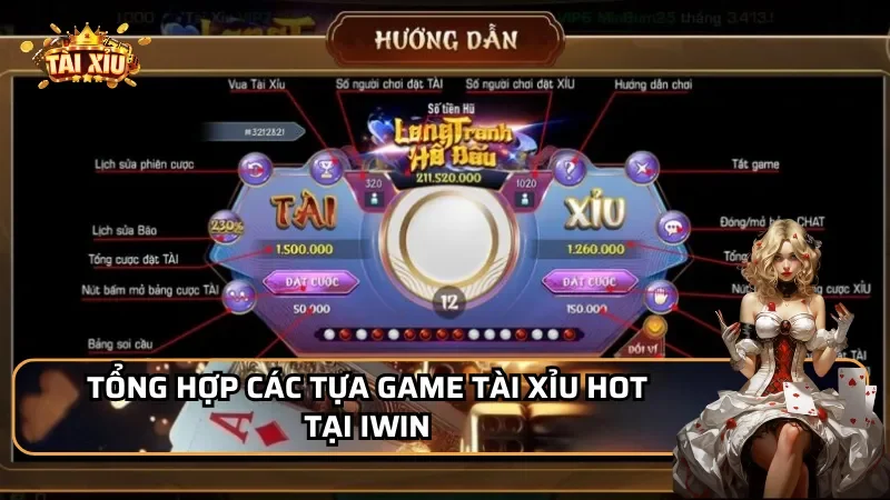 Tổng hợp các tựa game Tài Xỉu hot tại Iwin